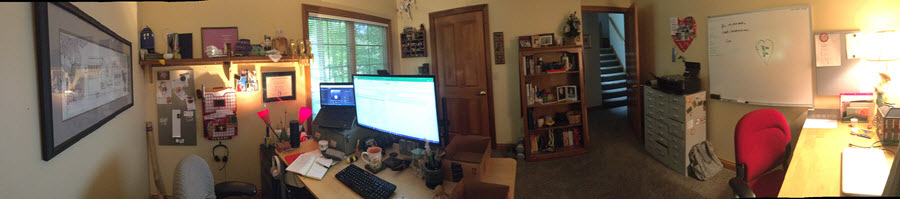 My home office in June 2017.